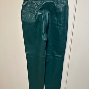Leather slacks